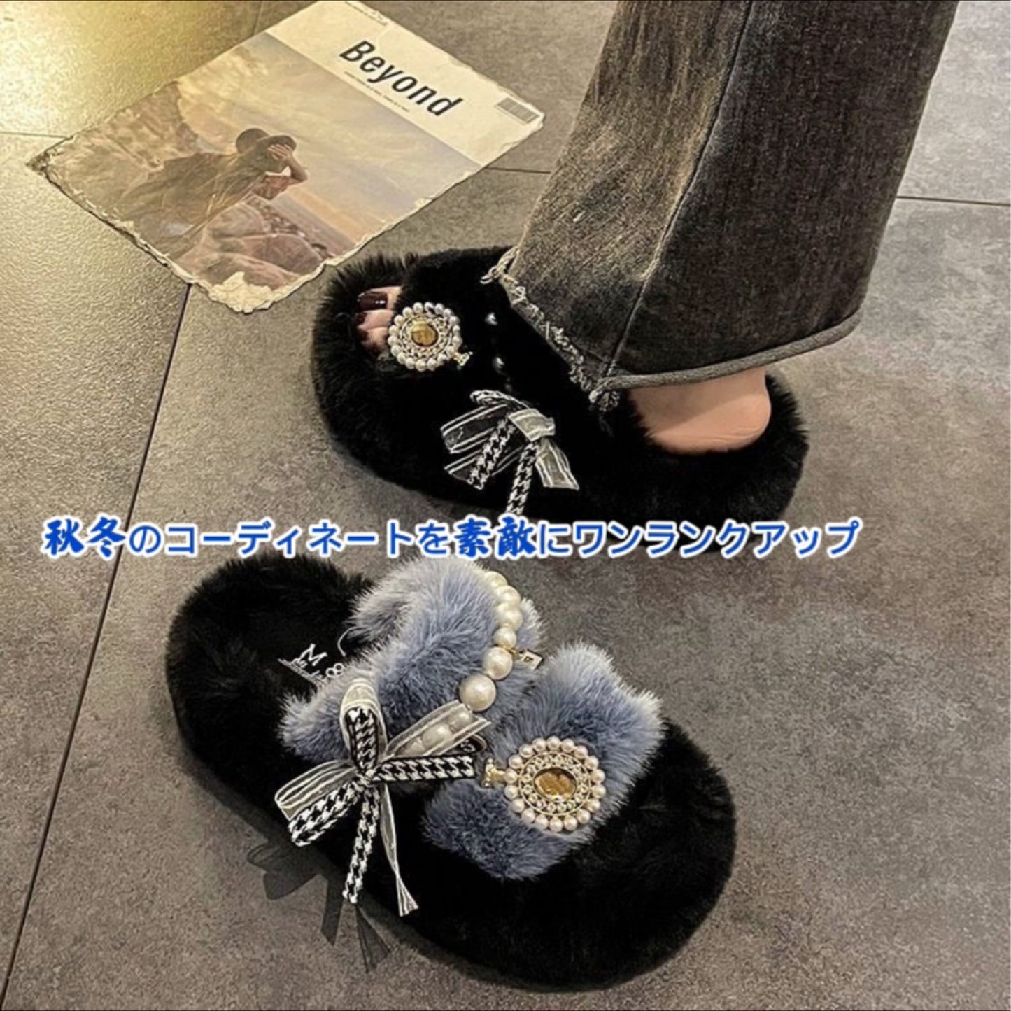 新作 ビジュキラキラ モコモコ楽ちんサンダルシューズ 外履き室内軽量 ローファー 柔らかい 歩きやすい ぺたんこ モカシンシューズ パンプス スリッポン 疲れにくい サイズ35.36.37.38 厚底 疲れにくい おしゃれ カジュアル プレゼント用 普段使い 旅行用