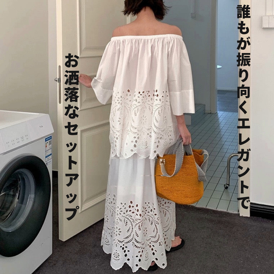 オフショルダーセットアップ 単品販売可