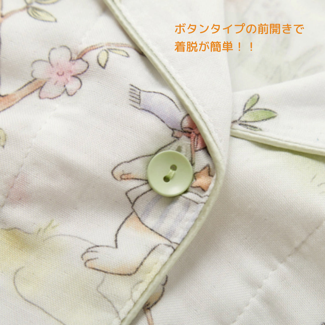2025 Bamboo Cloth🎋 Pajamas, Short Sleeves, Long Pants, Rabbit Pattern