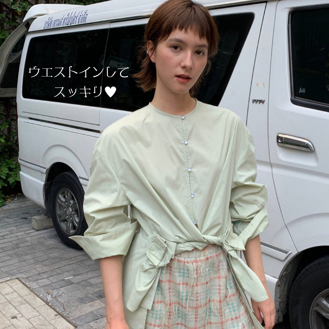 アレンジ次第で幾通りの着こなし長袖シャツ