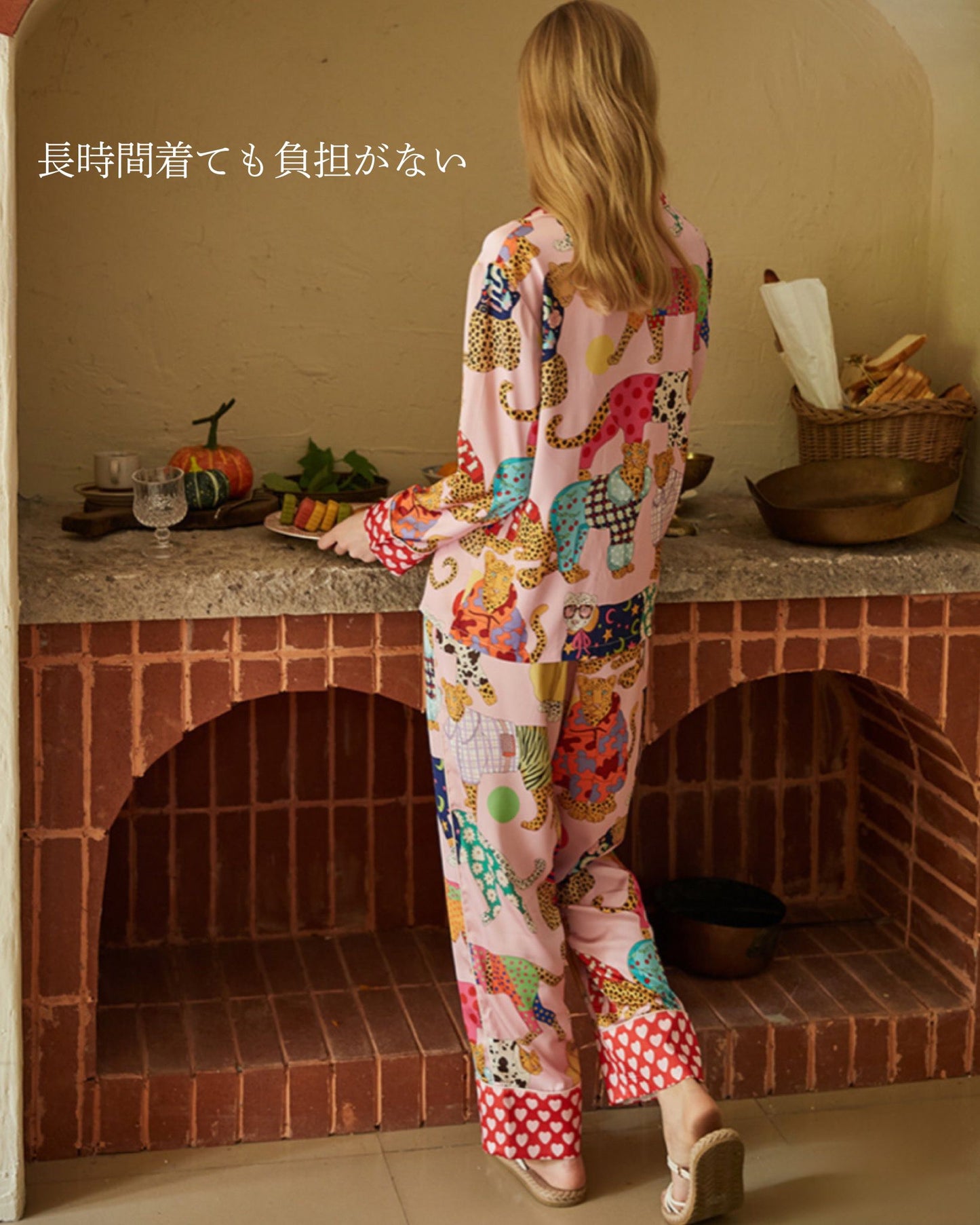 2025 New Arrivals Ice Silk Pink Leopard Print Animal Print Heart Print