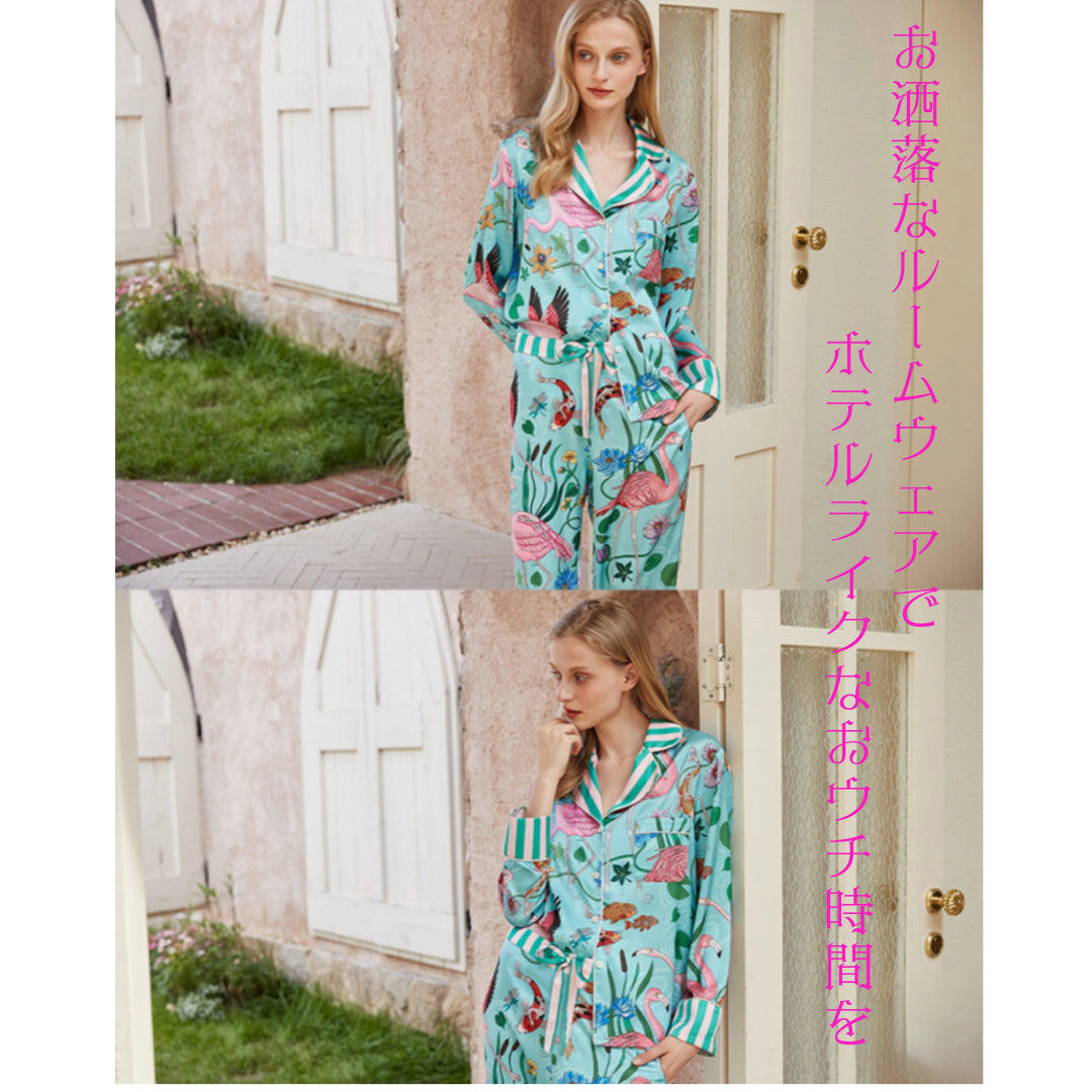 2025 New Ice Silk Flamingo Light Blue