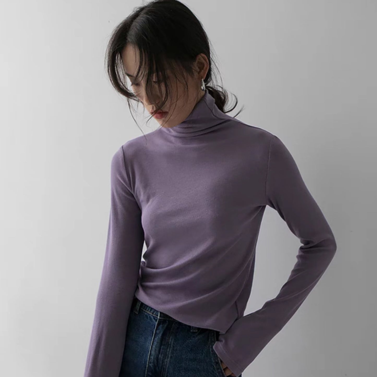 【売れ筋NO.1宝冬ニット】タートルネック