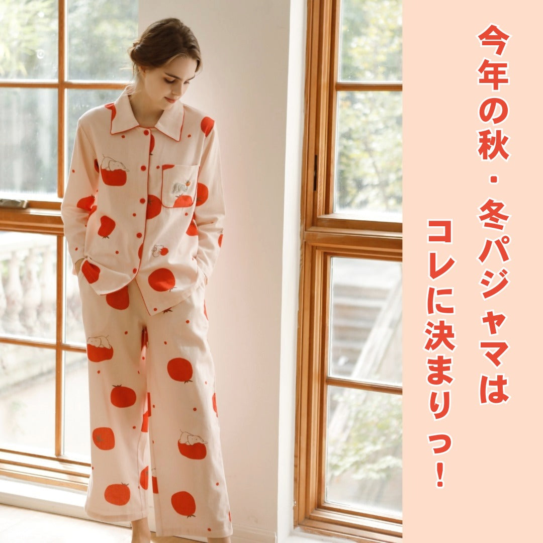 2025Winter 全面起毛 綿100% トマト&ぞうさん 日本製