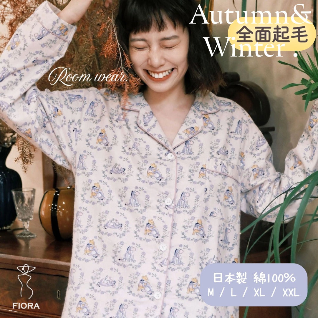 【9月から発売】2025Winter 全面起毛 クマちゃんプリント 日本製