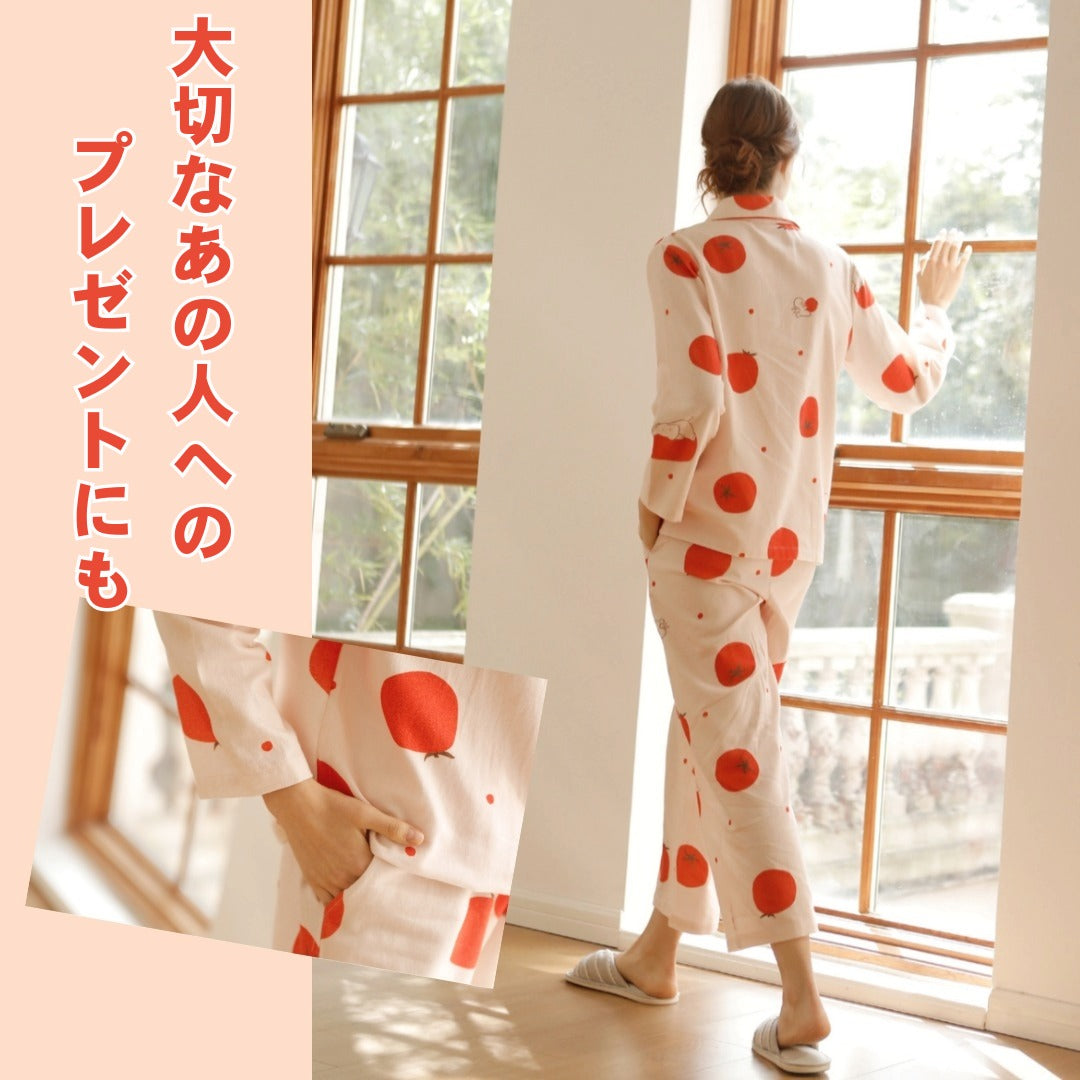 2025Winter 全面起毛 綿100% トマト&ぞうさん 日本製