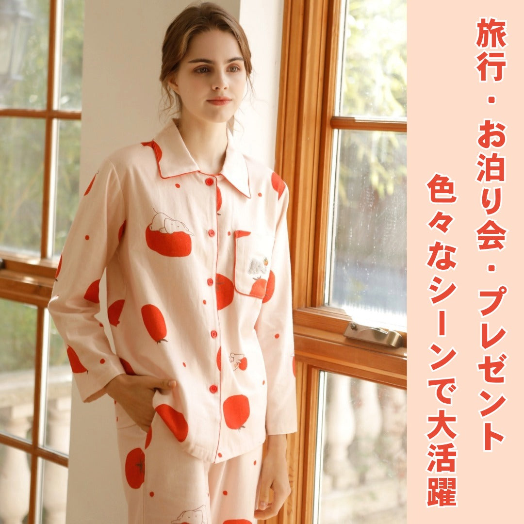 2025Winter 全面起毛 綿100% トマト&ぞうさん 日本製