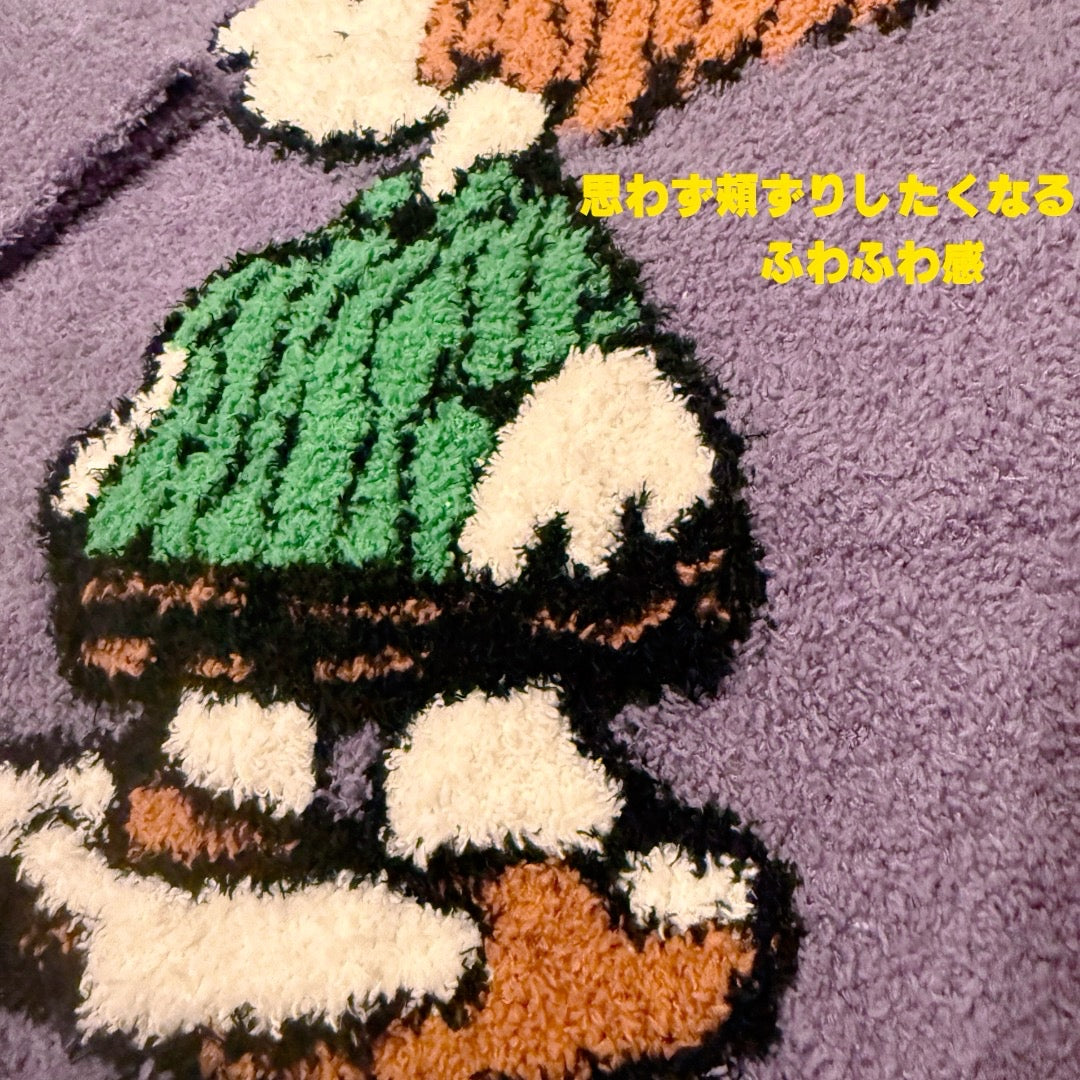 【秋冬物発売開始！！】　2025 冬新作❄️日本製❤️モコモコルームウェア　パープル　上下セット