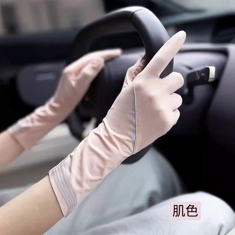 UPF 50+ ドライビンググローブ レディース 紫外線保護 フルフィンガータッチスクリーン ノンスリップグローブ アウトドアスポーツ用