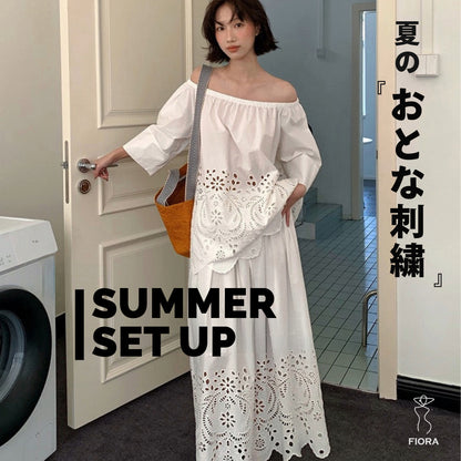 オフショルダーセットアップ　単品販売可
