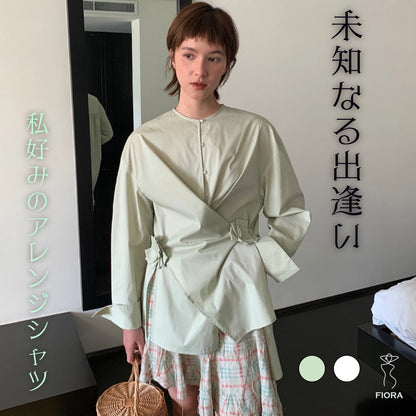 アレンジ次第で幾通りの着こなし長袖シャツ
