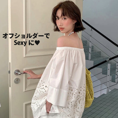 オフショルダーセットアップ　単品販売可