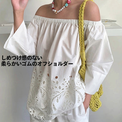 オフショルダーセットアップ　単品販売可