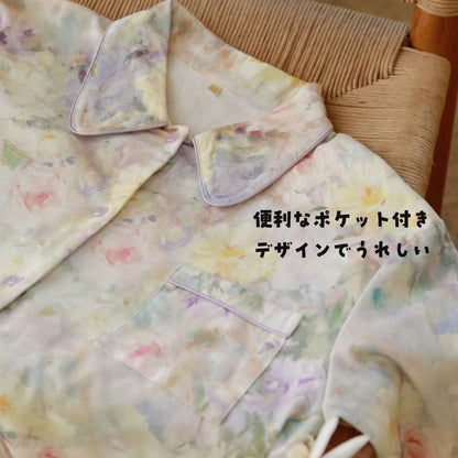 2025Winter 　全面起毛　両面起毛だから片面よりさらに柔らかく、あたたかい！　綿100％　ペイントフラワー　日本製