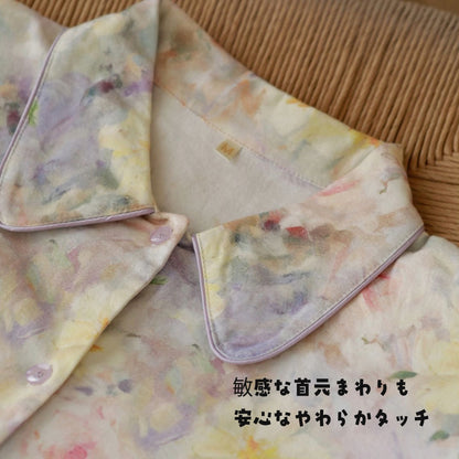 2025Winter 　全面起毛　両面起毛だから片面よりさらに柔らかく、あたたかい！　綿100％　ペイントフラワー　日本製