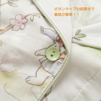 2025 Bamboo Cloth🎋 Pajamas, Short Sleeves, Long Pants, Rabbit Pattern