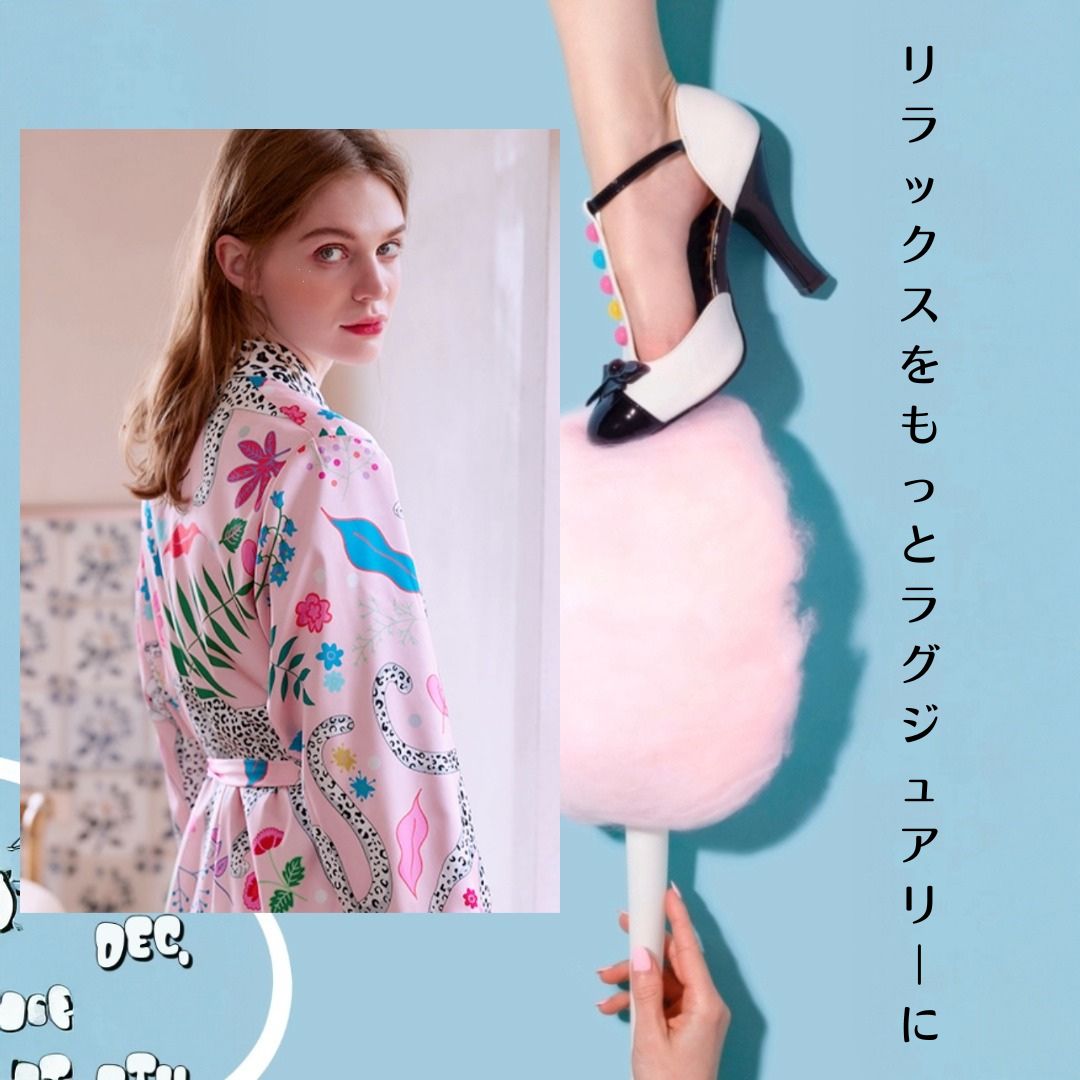 【先行発売開始】2025秋冬新作 🎃ホットシルク　ガウン　バスローブ　裏地ベロア　白ヒョウ パジャマ ルームウェア