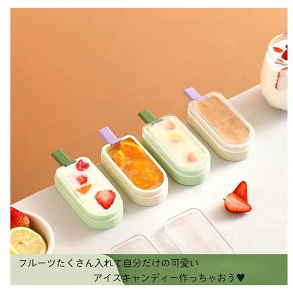Silicone popsicle molds, set of 2 colors