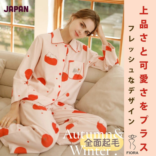 2025Winter 　全面起毛　綿100％　トマト＆ぞうさん　　日本製