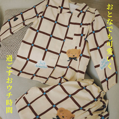 2025Winter 　全面起毛　綿100％　　ワンポイントくまちゃん　　日本製