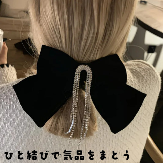 【FIORA】ふわり、ゆらり・ひとさじのドラマを、ベロアヘアクリップ