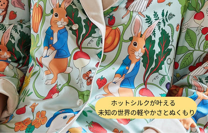 【先行発売開始】2025秋冬新作 🎃ホットシルク　裏地ベロア　ハリネズミ＆うさぎ柄  長袖 長ズボン パジャマ ルームウェア