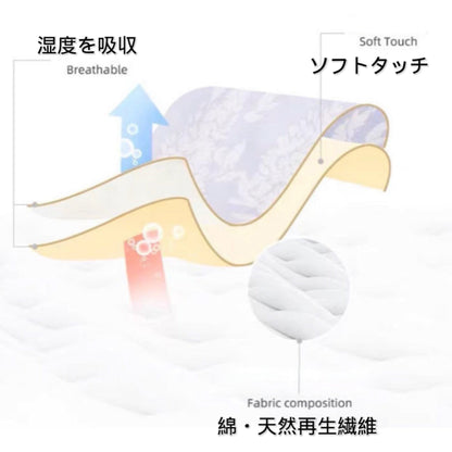 竹布🎋TAKEFU★【日本製】2025秋冬新作♦︎ライトブルー　キノコと動物たち　長袖 長ズボン パジャマ ルームウェア