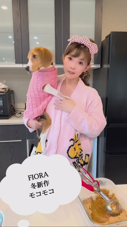 【秋冬物発売開始！！】　2025 冬新作❄️日本製❤️モコモコルームウェア　ピンク　上下セット