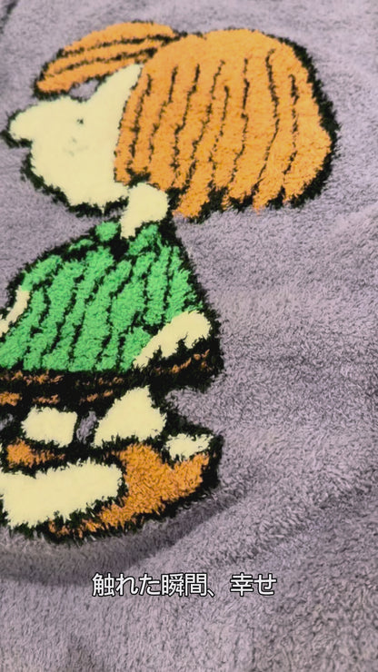 【秋冬物発売開始！！】　2025 冬新作❄️日本製❤️モコモコルームウェア　パープル　上下セット